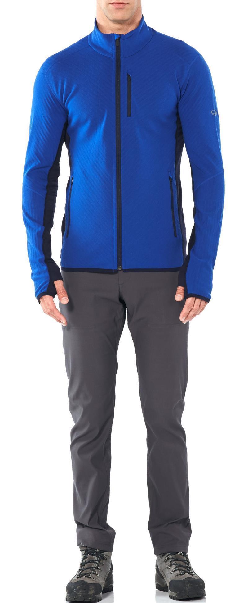 Descender LS Zip - Mens - Surf / Midnight Navy 4