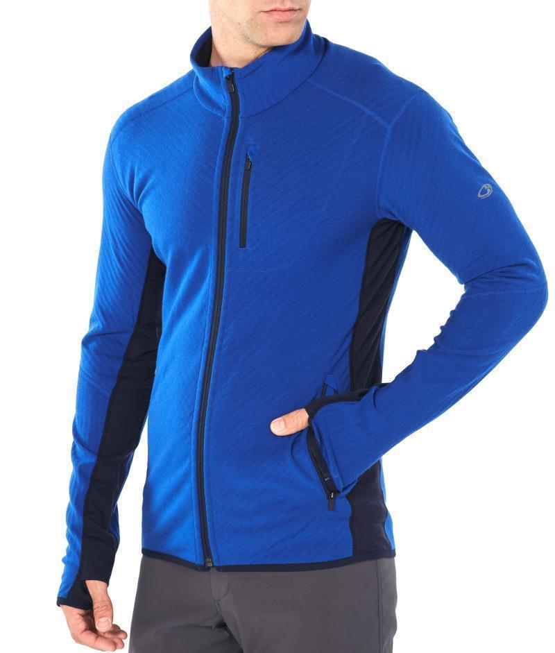 Descender LS Zip - Mens - Surf / Midnight Navy 5