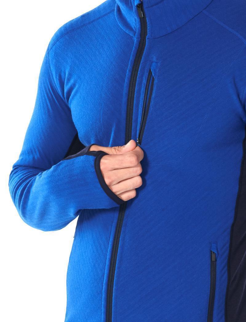 Descender LS Zip - Mens - Surf / Midnight Navy 6
