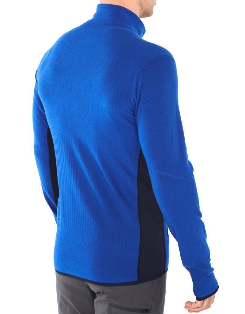 Descender LS Zip - Mens - Surf / Midnight Navy 7