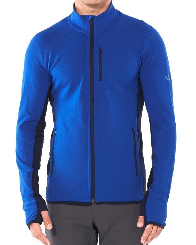 Descender LS Zip - Mens - Surf / Midnight Navy 2