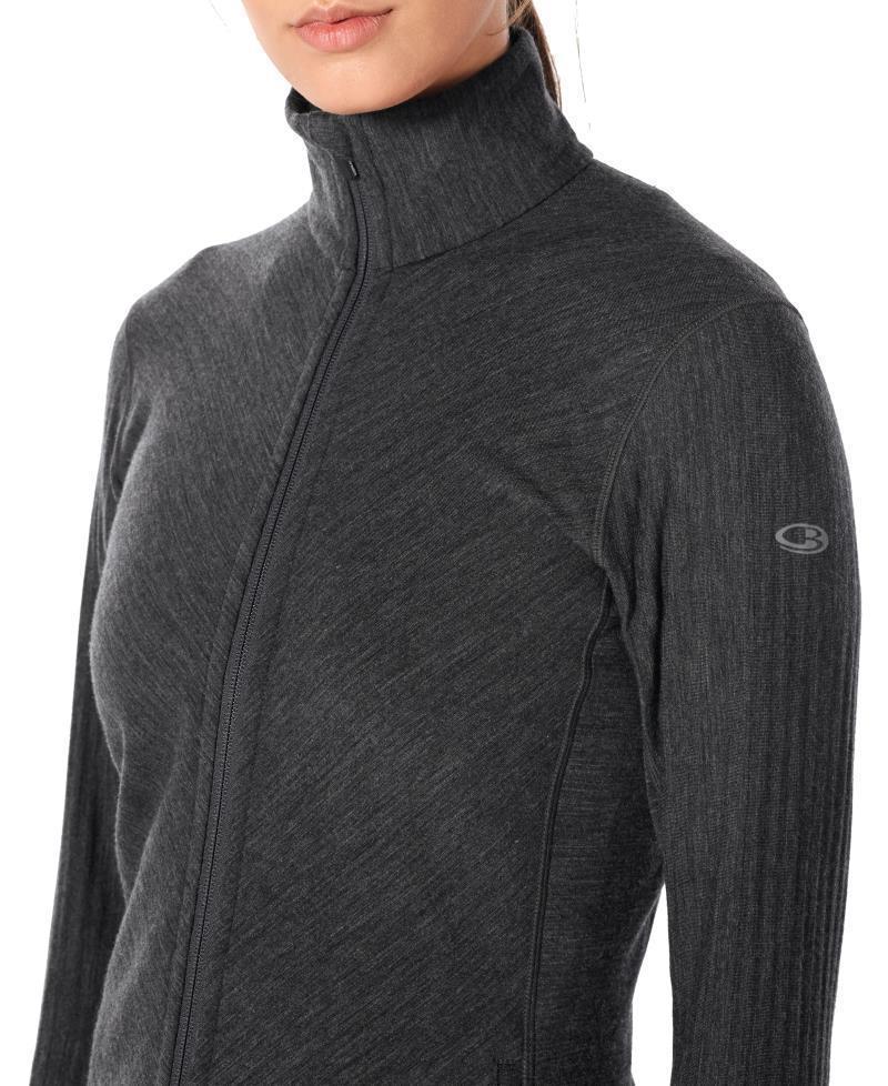 Descender LS Zip - Womens - Jet Heather 4