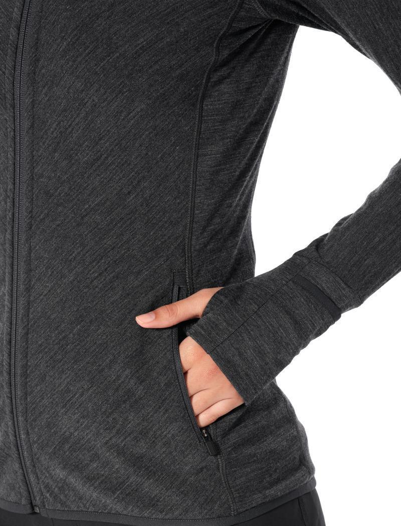 Descender LS Zip - Womens - Jet Heather 5
