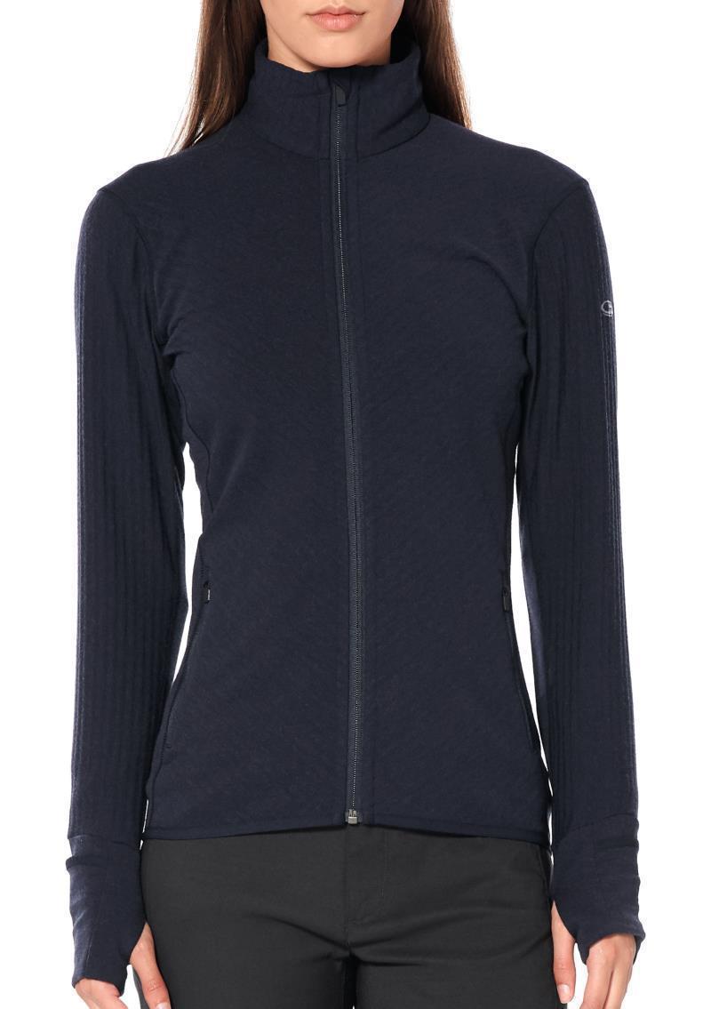 Descender LS Zip - Womens - Midnight Navy 2
