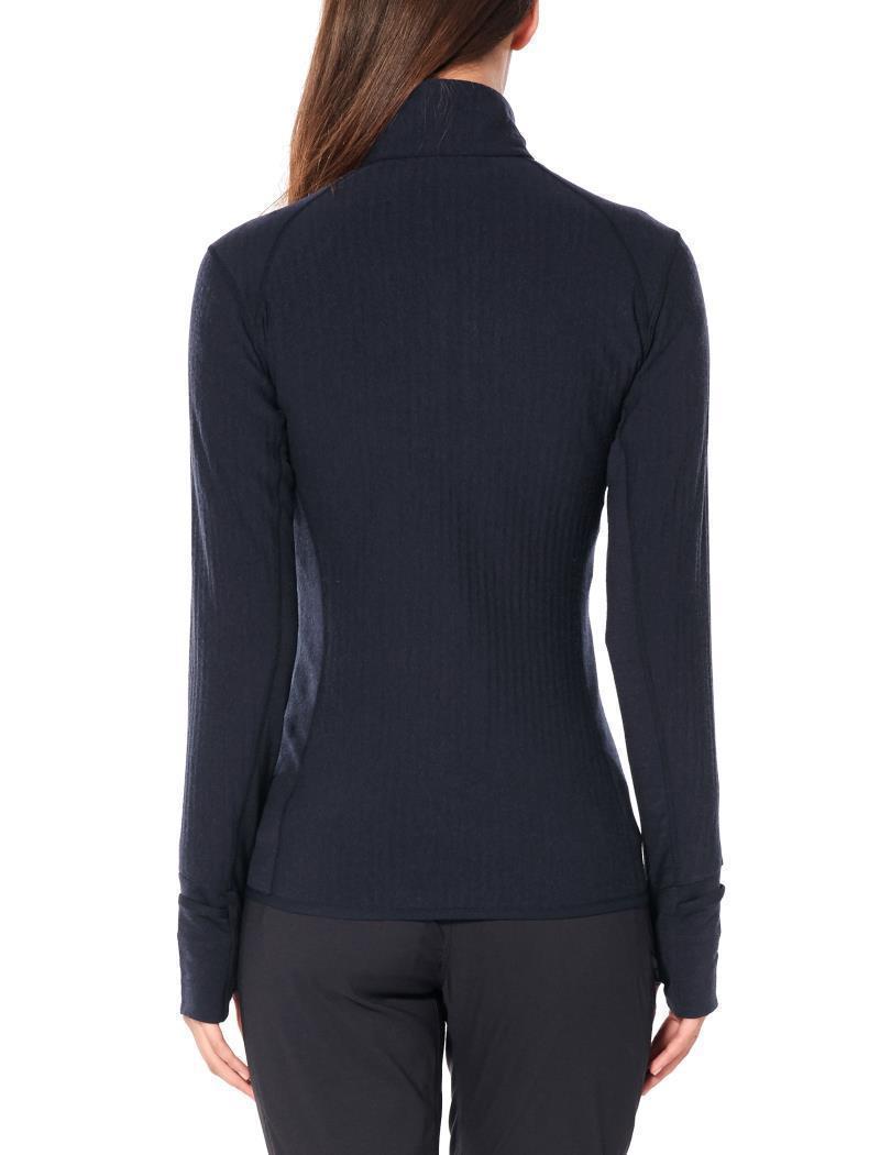 Descender LS Zip - Womens - Midnight Navy 3