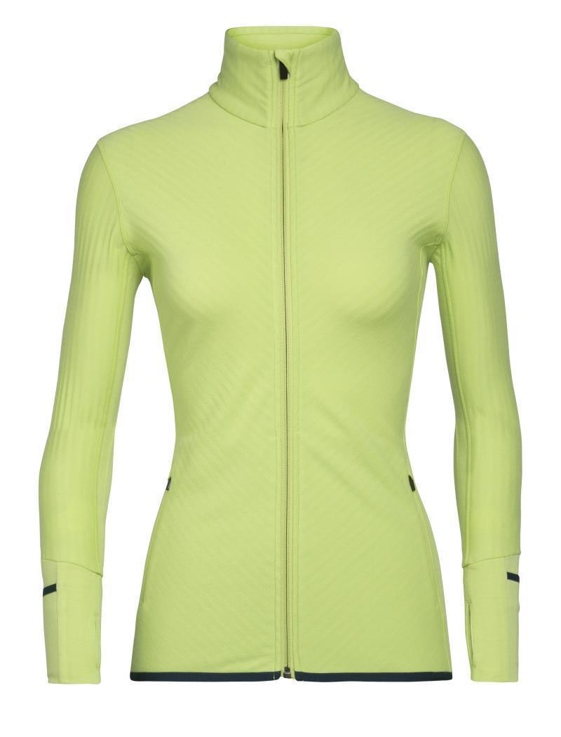 Descender LS Zip - Womens - aloe / nightfall 1