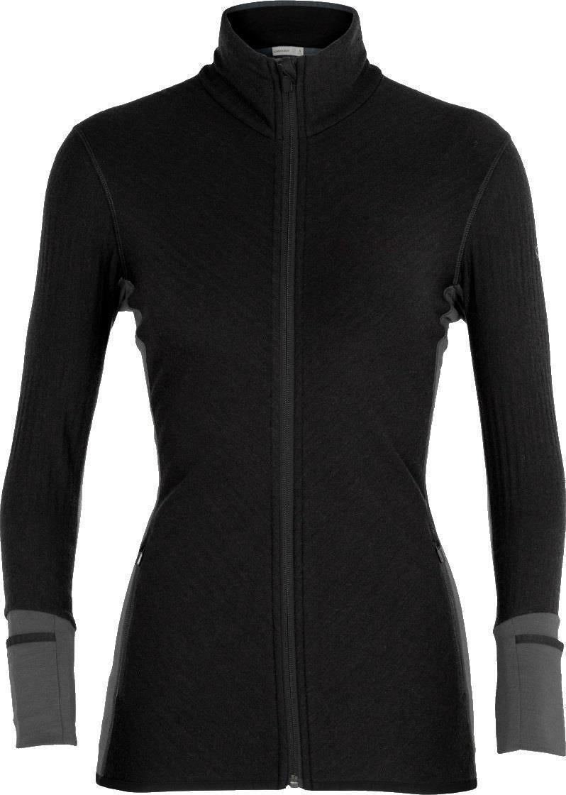 Descender LS Zip - Womens - black / monsoon 1