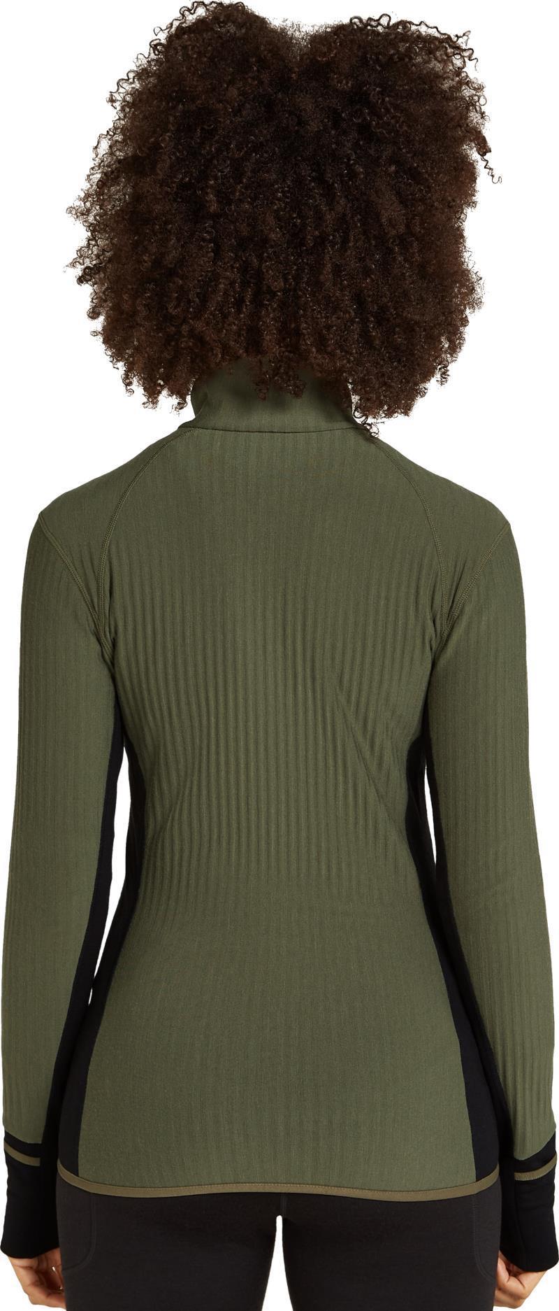 Descender LS Zip - Womens - loden / black / cb 1