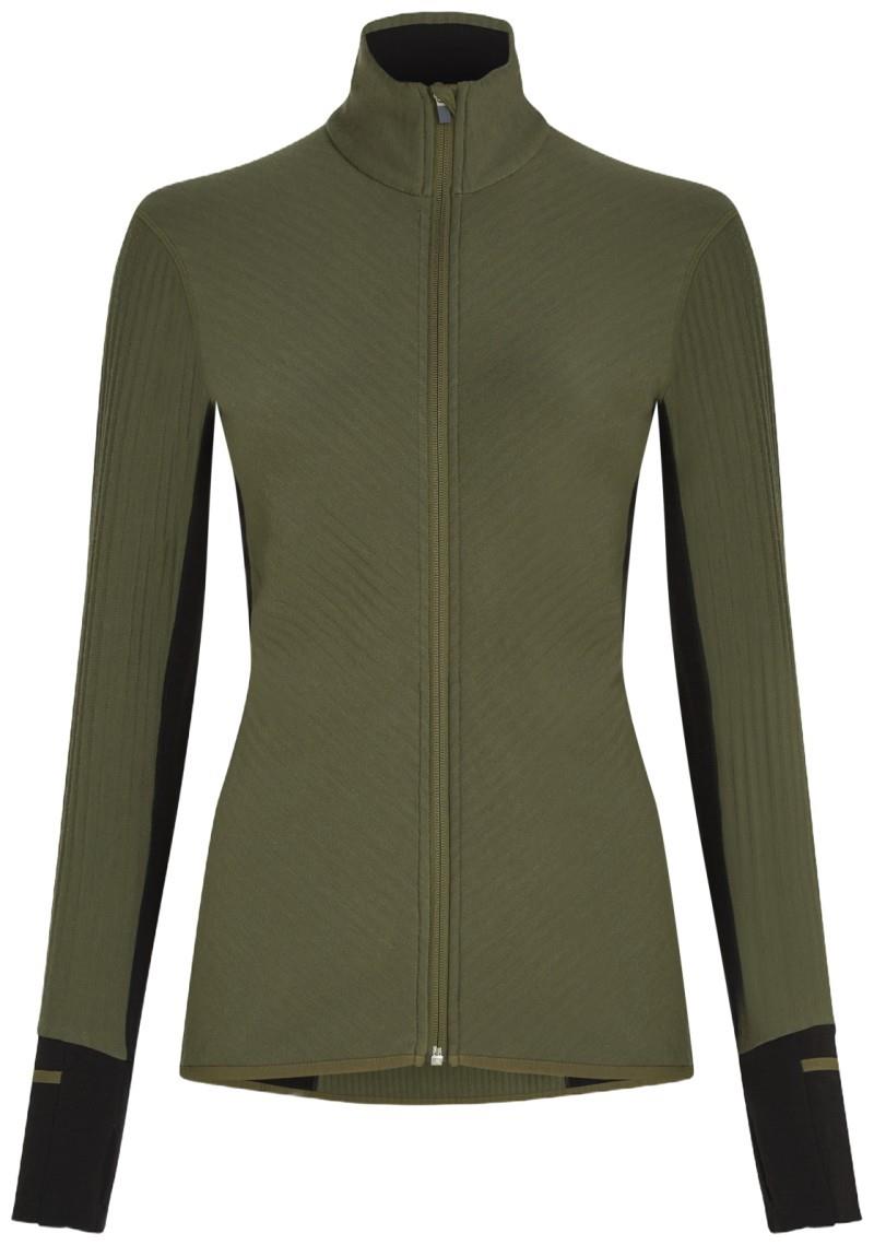 Descender LS Zip - Womens - loden / black / cb 1