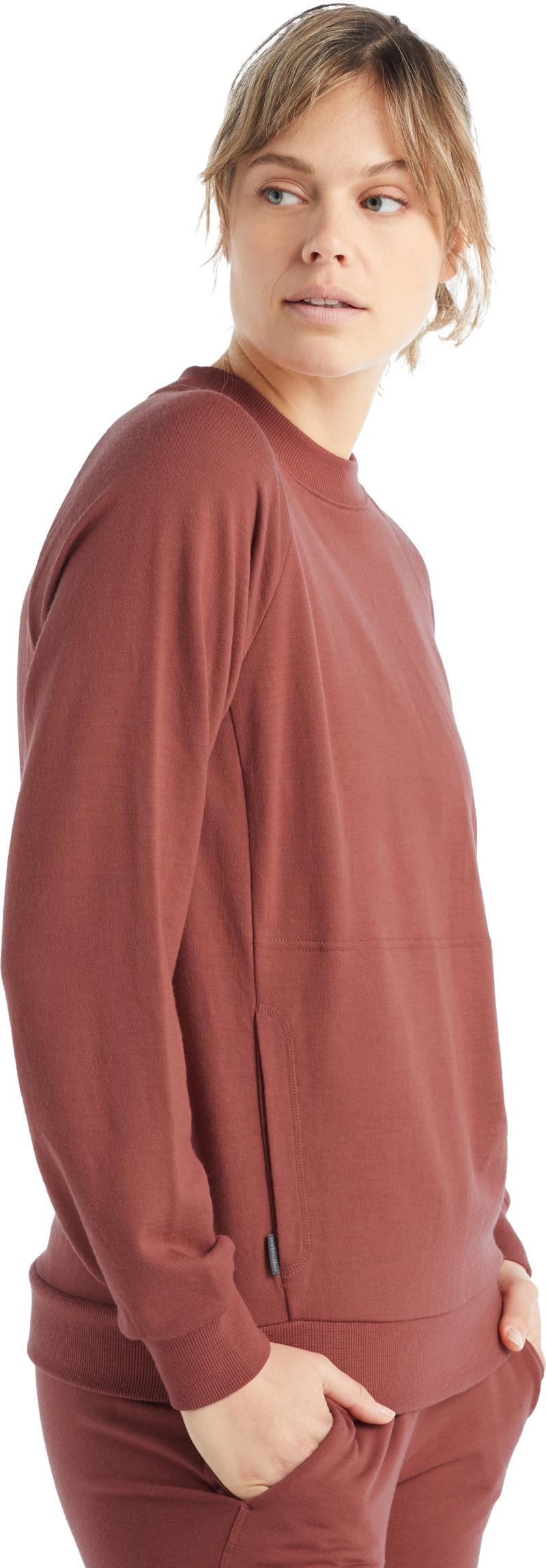 Helliers Terry LS Sweatshirt - Womens - grape 1