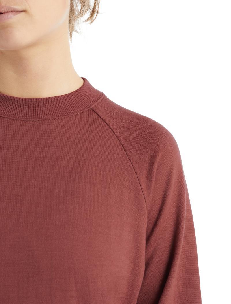 Helliers Terry LS Sweatshirt - Womens - grape 1