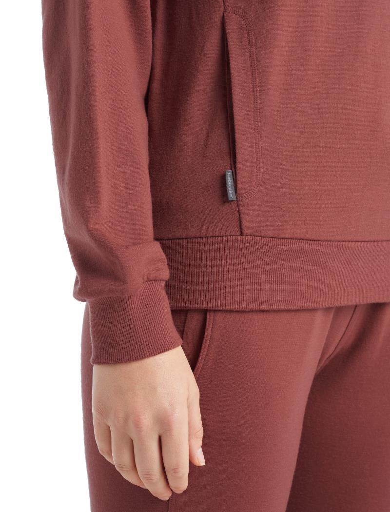 Helliers Terry LS Sweatshirt - Womens - grape 1