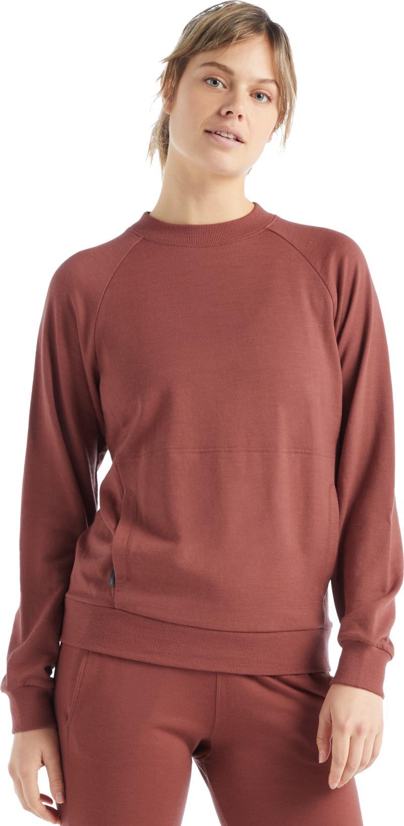 Helliers Terry LS Sweatshirt - Womens - grape 1
