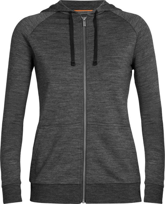 Helliers Terry LS Zip Hoodie - Womens - gritstone heather 1