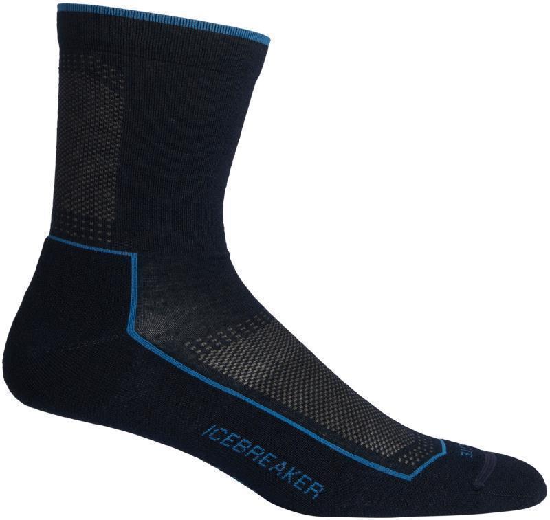 Hike 3Q Crew Socks - Cool-Lite - Mens - Midnight Navy / Thunder 1
