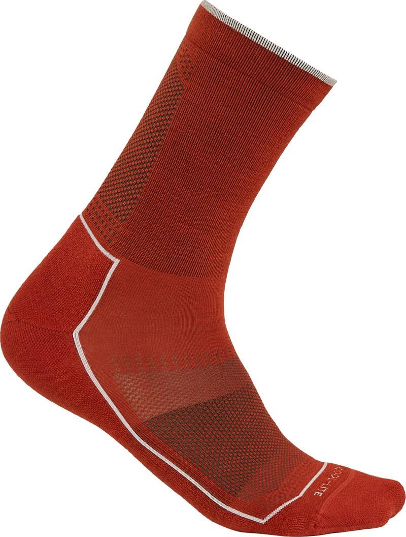 Hike 3Q Crew Socks - Cool-Lite - Mens - Molten / Snow 1