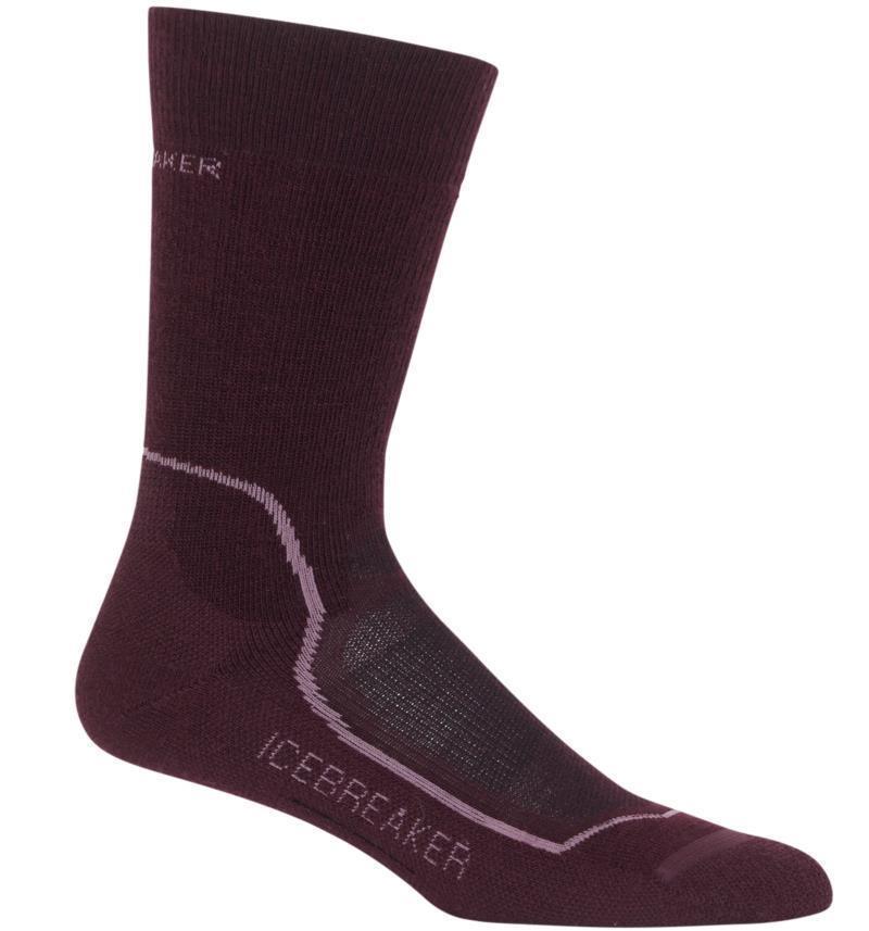 Hike+ Crew Merino Socks - Medium - Womens - Velvet / Opal 1