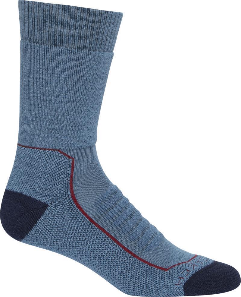Hike+ Crew Socks - Heavy - Mens - Thunder / Cabernet 1