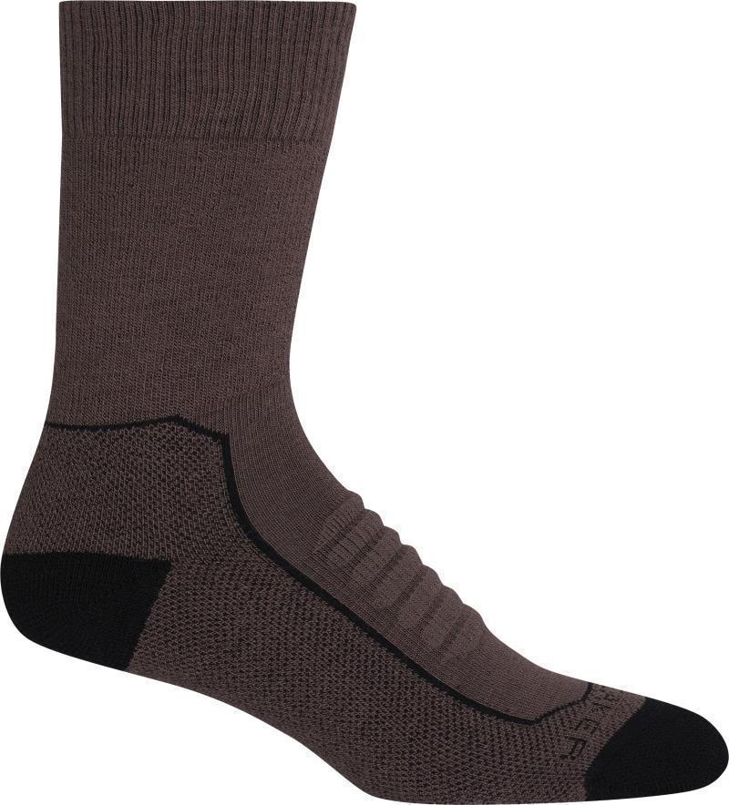 Hike+ Crew Socks - Heavy - Womens - Mink / Black / Jet Heather 1