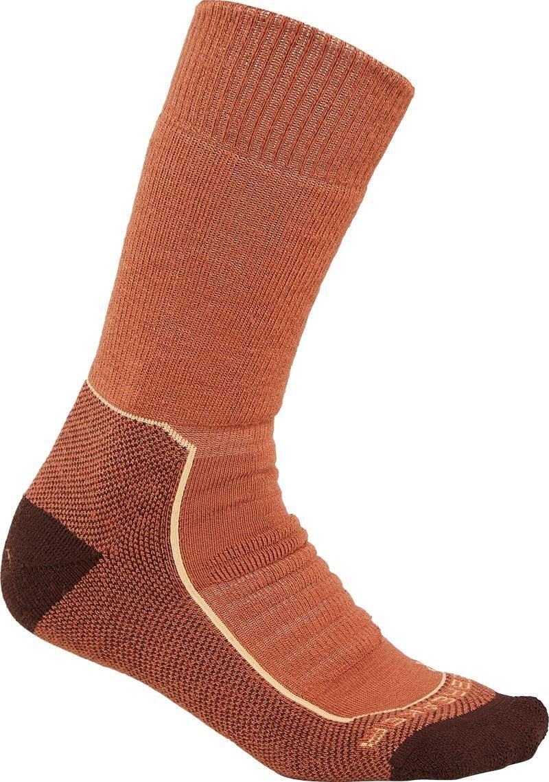 Hike+ Crew Socks - Heavy - Womens - cedarwood / sunstone / bittersweet 1