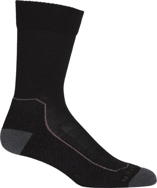 Hike+ Crew Socks - Light - Mens - Black / Mink / Monsoon 1