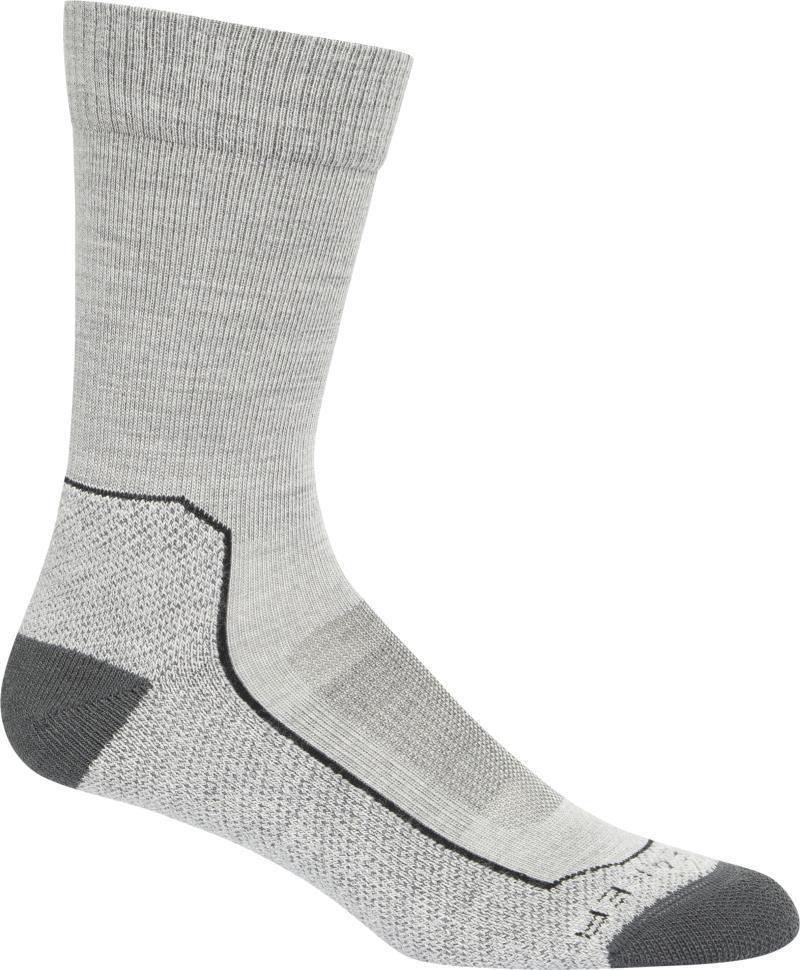 Hike+ Crew Socks - Light - Mens - Blizzard Heather / Black 1