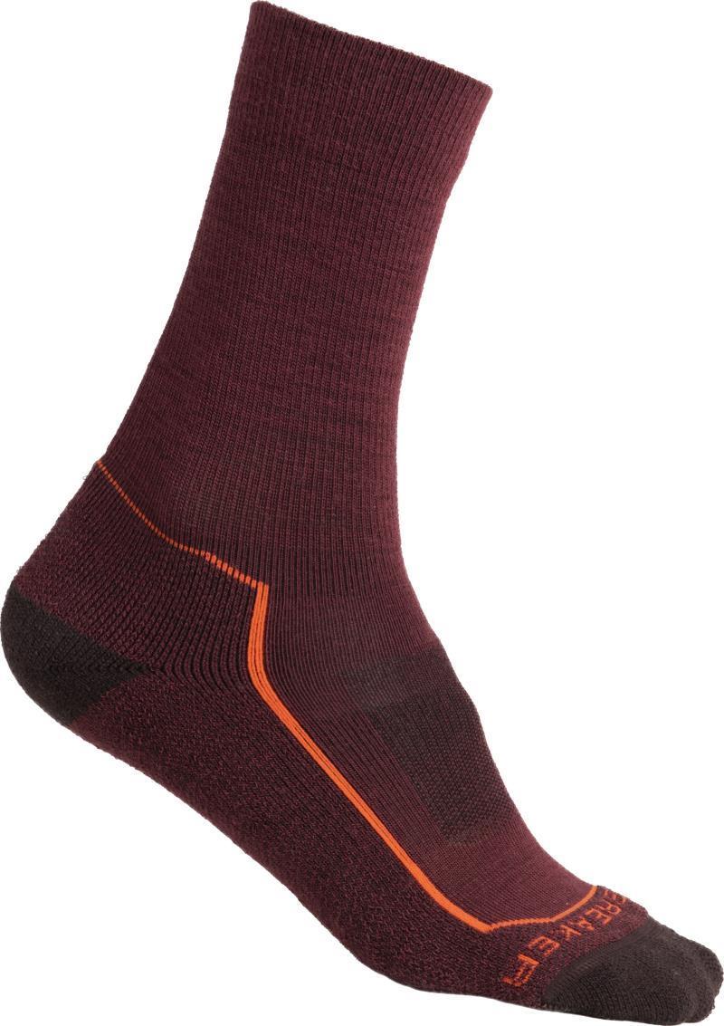 Hike+ Crew Socks - Light - Mens - Port / Blaze / Bittersweet 1