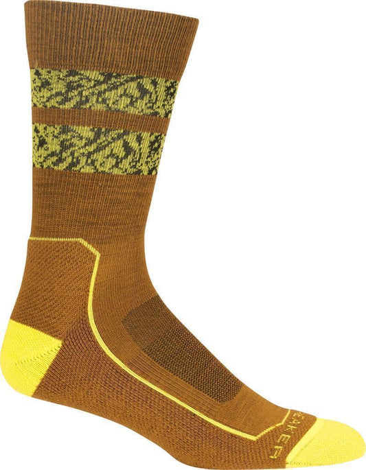 Hike+ Crew Socks - Light - Natural Summit - Mens - Clove / Shine / Black 1