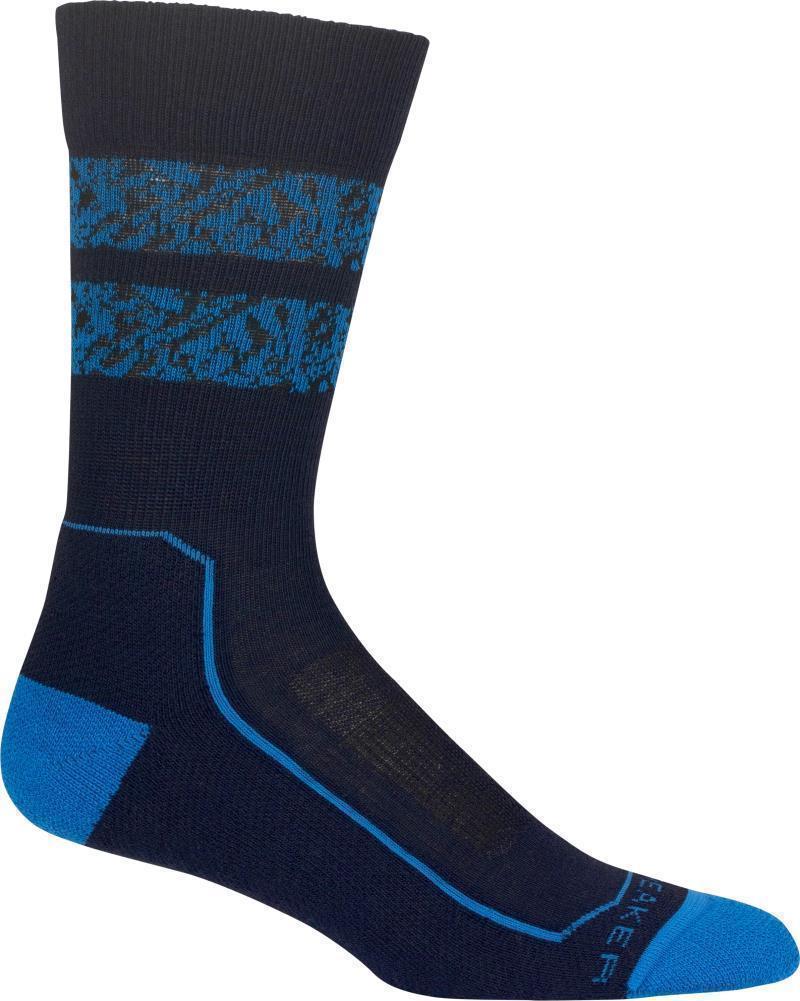 Hike+ Crew Socks - Light - Natural Summit - Mens - Midnight Navy / Lazurite / Black 1