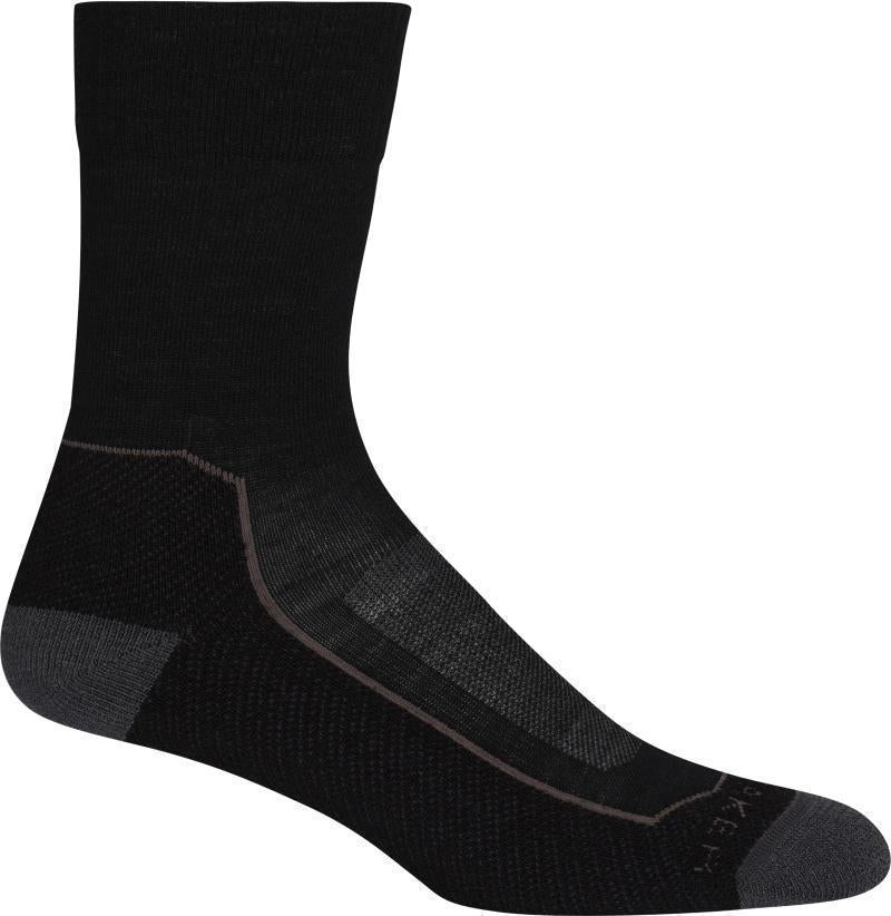 Hike+ Crew Socks - Light - Womens - Black / Monsoon / Mink 1