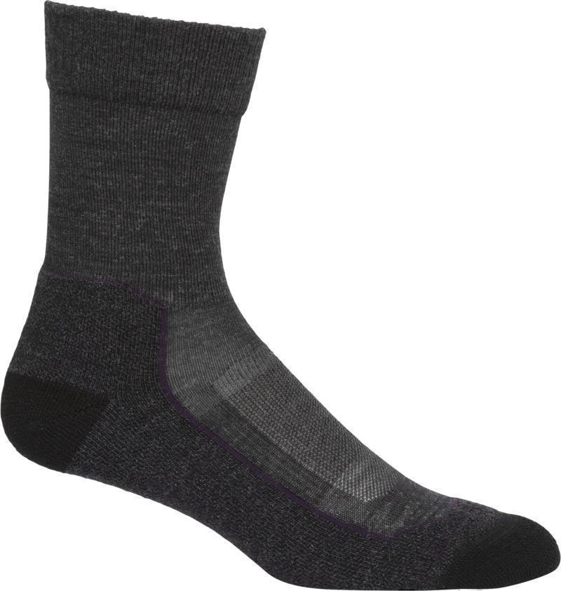 Hike+ Crew Socks - Light - Womens - Jet Heather / Lotus 1