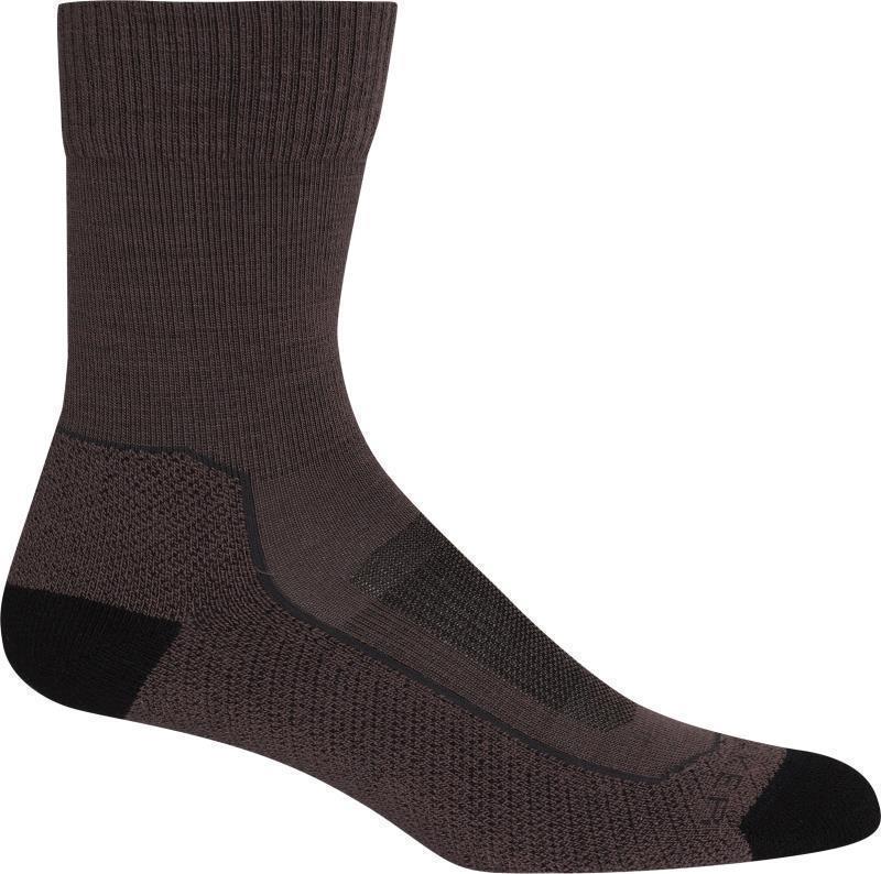 Hike+ Crew Socks - Light - Womens - Mink / Black / Monsoon 1