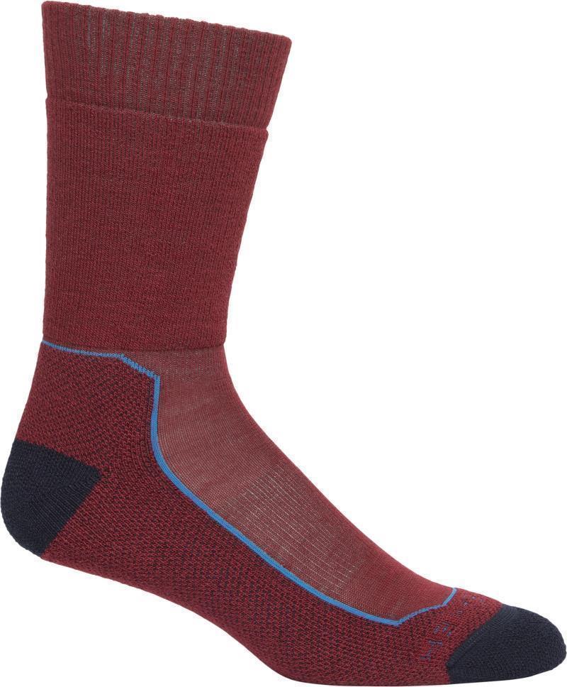 Hike+ Crew Socks - Medium - Mens - Cabernet / Polar 1
