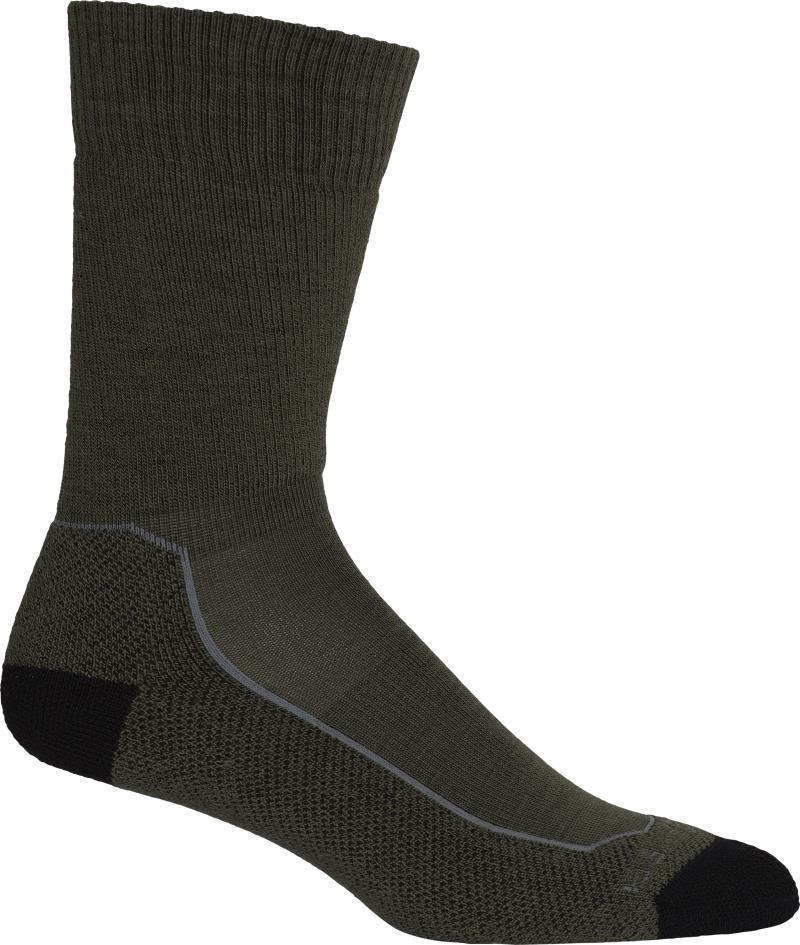 Hike+ Crew Socks - Medium - Mens - Loden / Black / Gritstone Heather 1