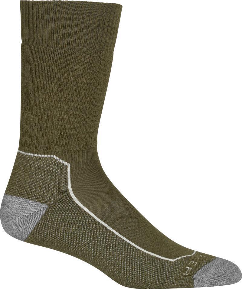Hike+ Crew Socks - Medium - Mens - Loden / Blizzard Heather / Snow 1