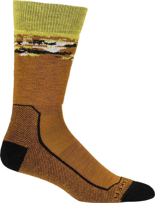 Hike+ Crew Socks - Medium - Sedimentary - Mens - Clove / Black / Shine 1