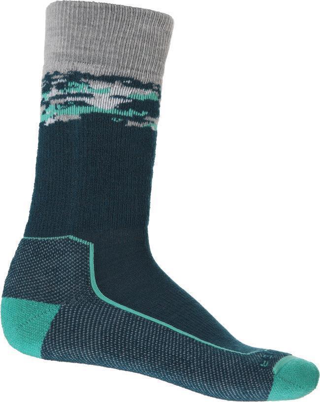 Hike+ Crew Socks - Medium - Sedimentary - Mens - Green Glory / Fresh 1