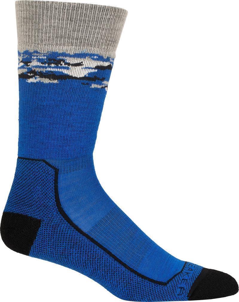 Hike+ Crew Socks - Medium - Sedimentary - Mens - Lazurite / Black / Ether 1