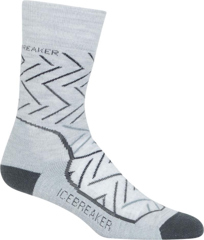 Hike+ Crew Socks - Medium - Sunrise - Womens - Blizzard Heather 1
