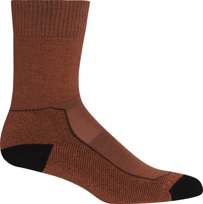 Hike+ Crew Socks - Medium - Womens - Clay / Black / Espresso 1