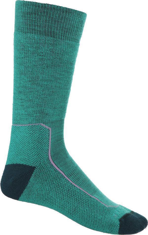 Hike+ Crew Socks - Medium - Womens - Fresh / Green Glory / Purple Gaze 1