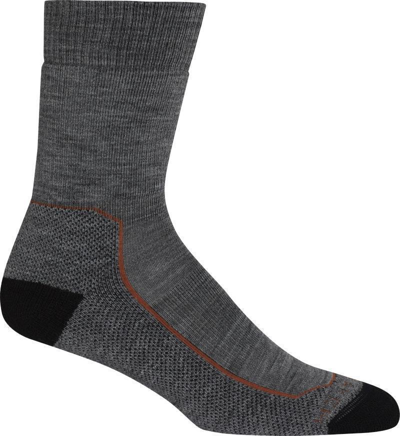 Hike+ Crew Socks - Medium - Womens - Gritstone Heather / Black / Clay 1