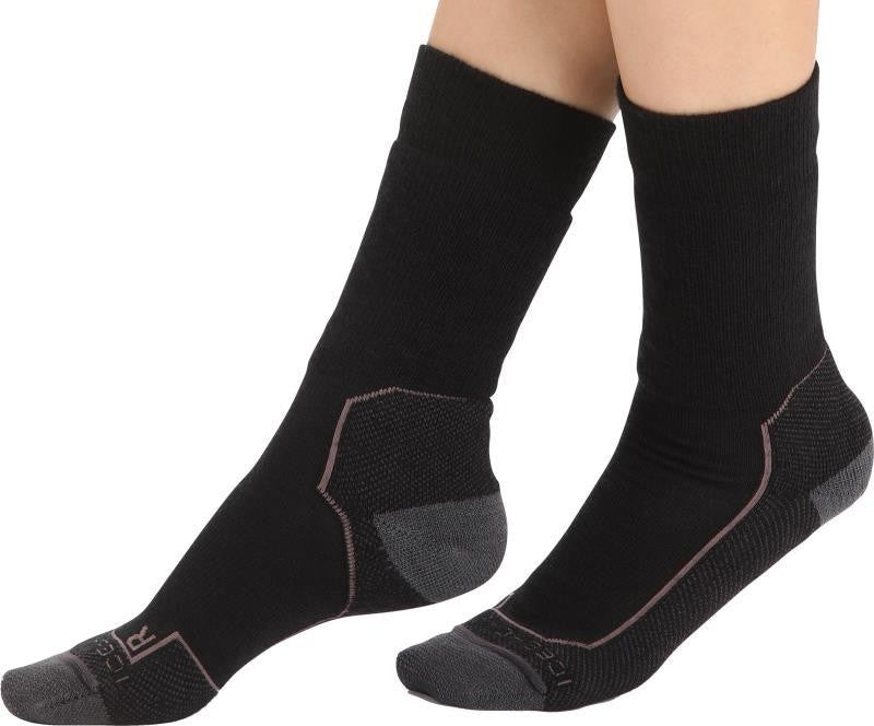 Hike+ Crew Socks - Medium - Womens - black / monsoon / mink 1