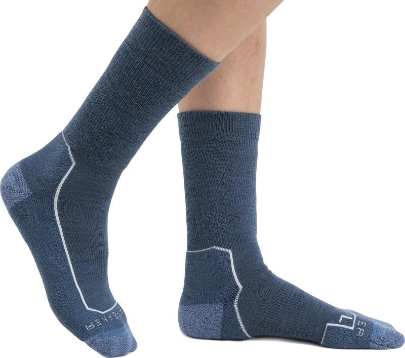 Hike+ Crew Socks - Medium - Womens - dawn / snow / kyanite 1