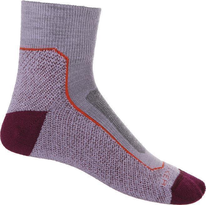 Hike+ Mini Socks - Light - Womens - Purple Gaze / Go Berry 1