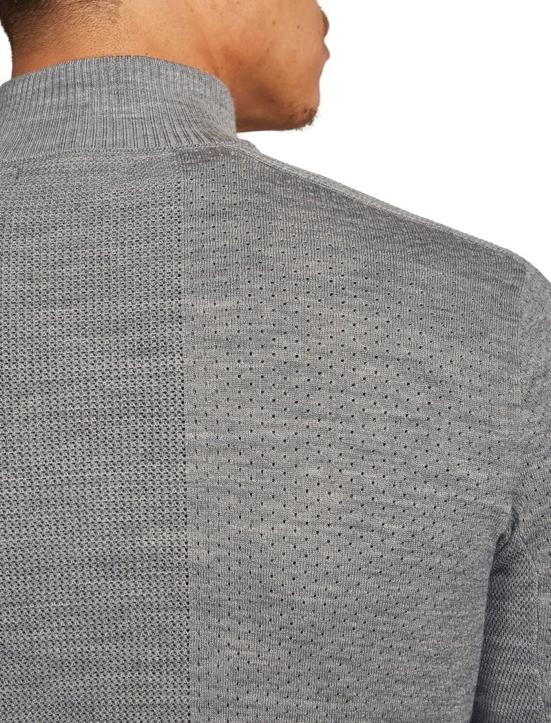 Icebreaker Anniversary Original LS Half Zip - Mens - metro heather 1