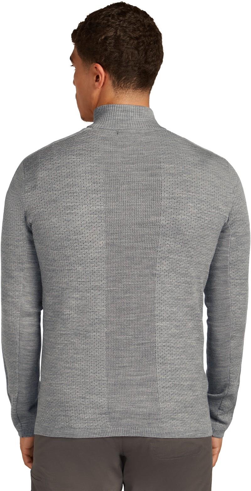 Icebreaker Anniversary Original LS Half Zip - Mens - metro heather 1