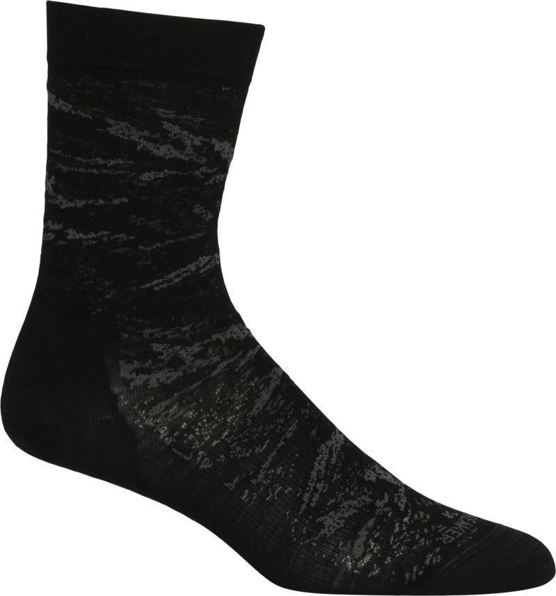 LifeStyle Crew Socks - Fine Gauge - IB Glacier - Womens - black / grey 1