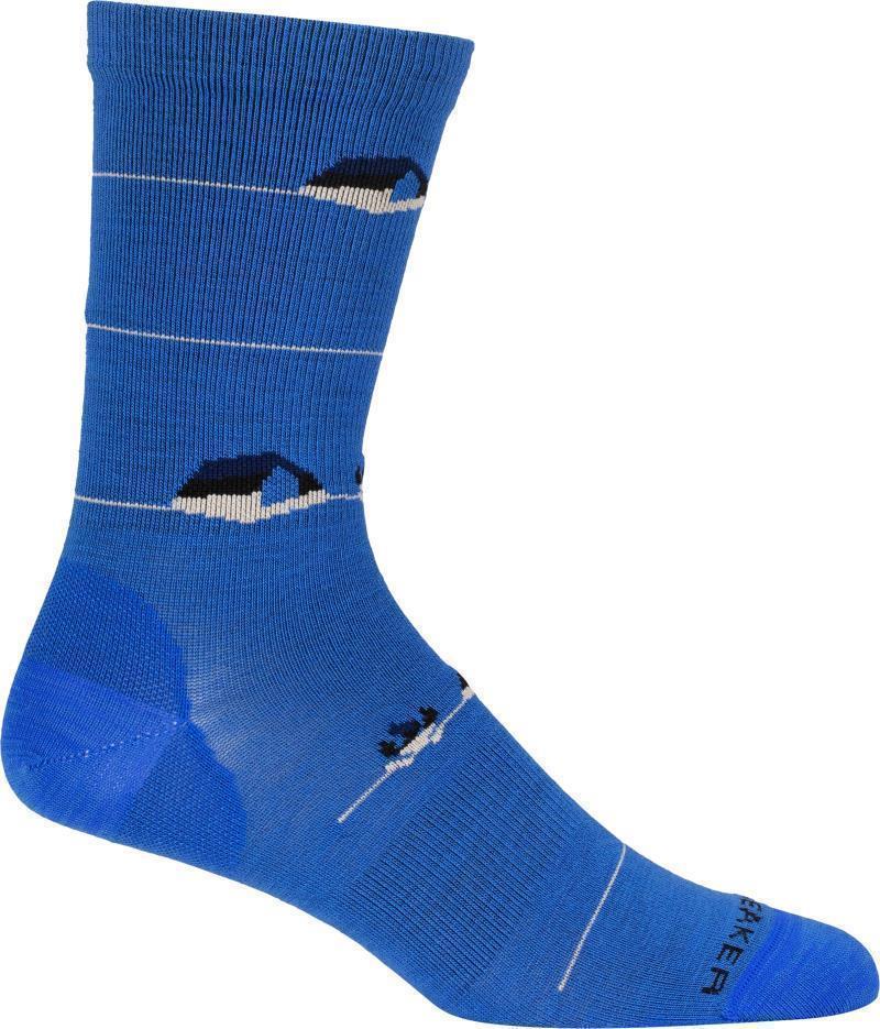 LifeStyle Crew Socks - Ultralight - Backcountry Camp - Mens - lazurite / ether / royal navy 1