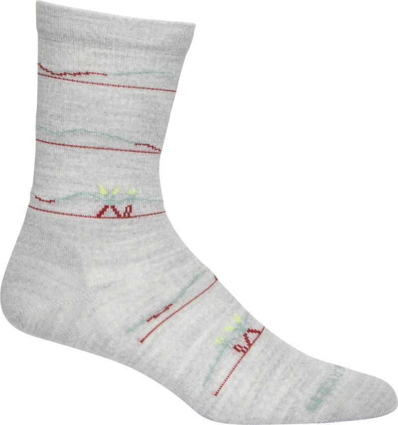 LifeStyle Crew Socks - Ultralight - Backcountry Ski - Womens - blizzard heather 1